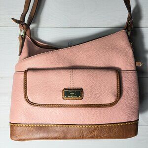BOC Mauve Pink Brown Crossbody Purse.